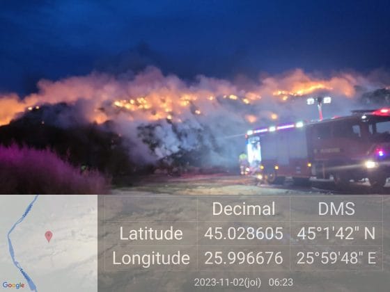 incendiu groapa de gunoi boldesti