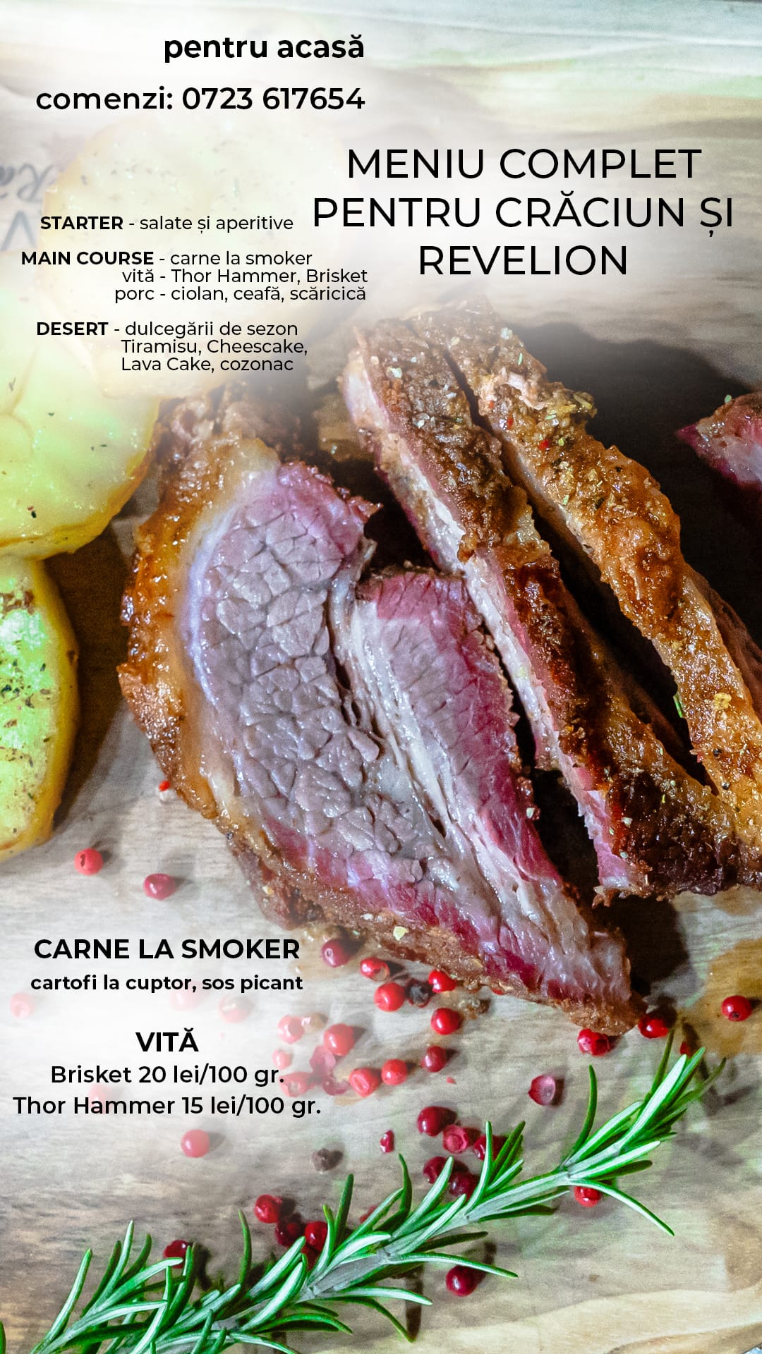 carne vită smoker