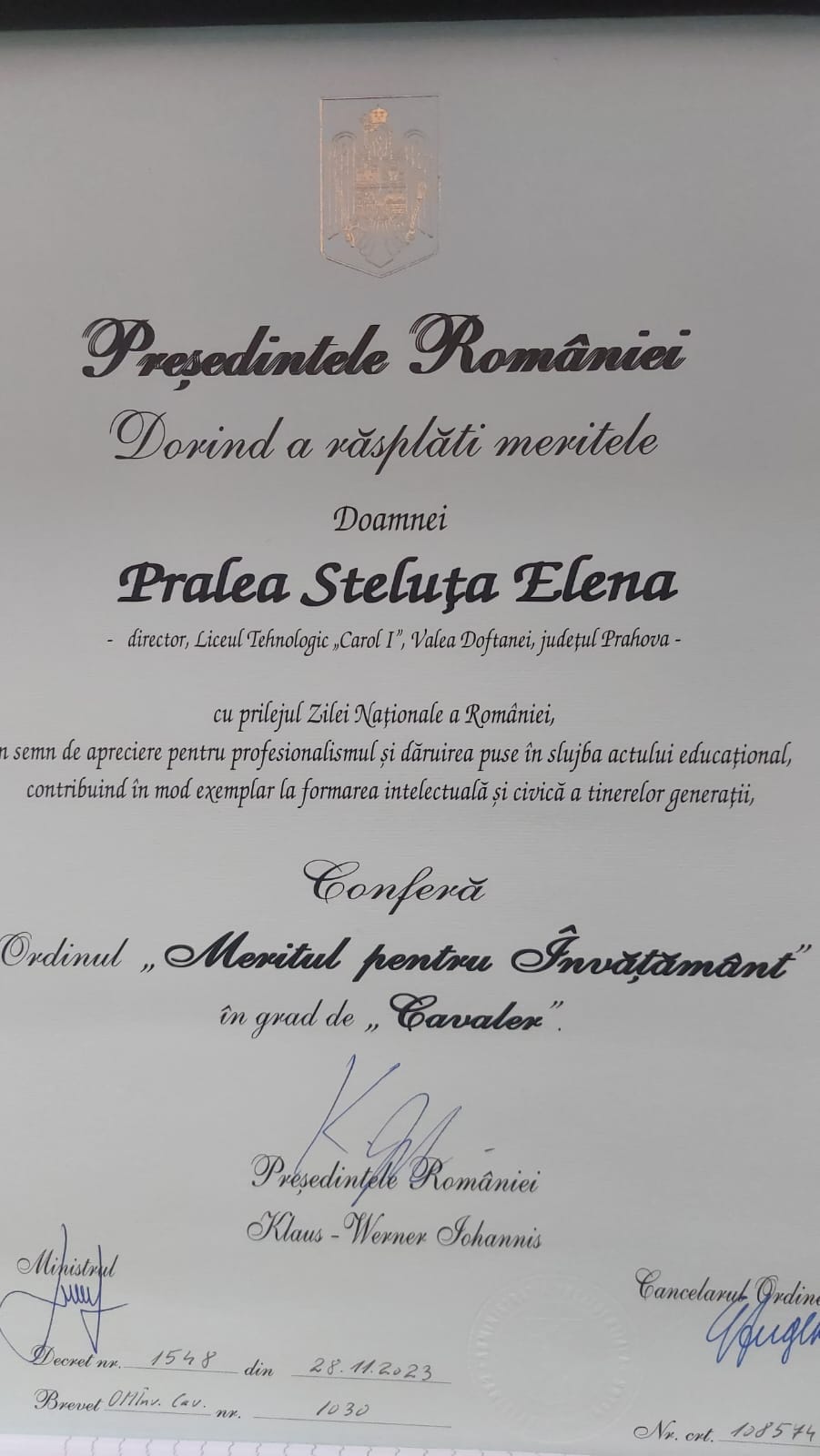 certificat