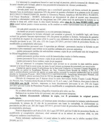 anunt licitatie spfl ploiesti
