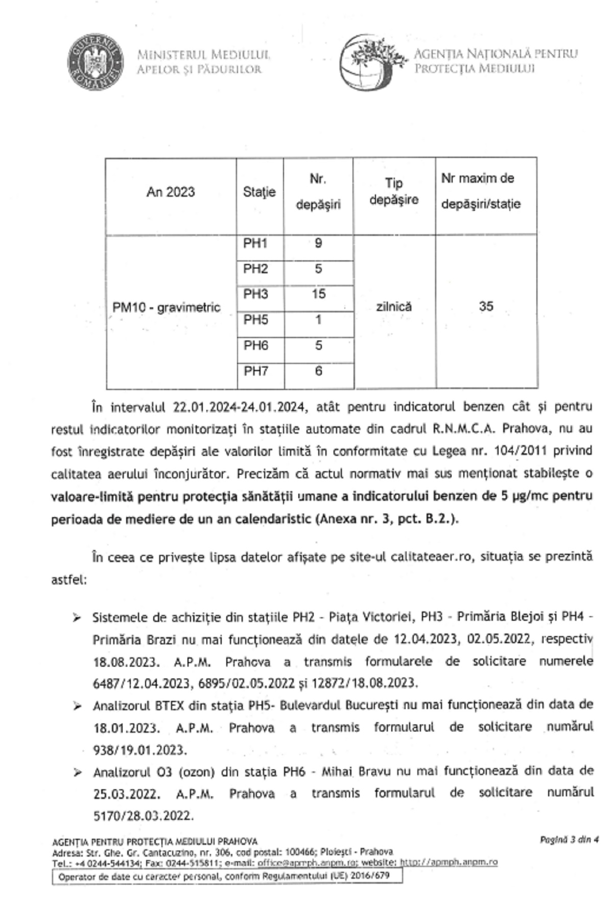 Cum explic APM Prahova c nu este poluare n Ploie ti chiar dac