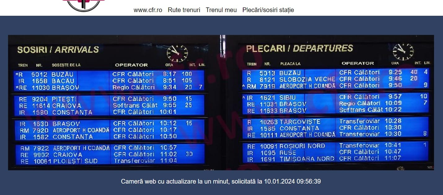 tabela trenuri gara de nord bucuresti