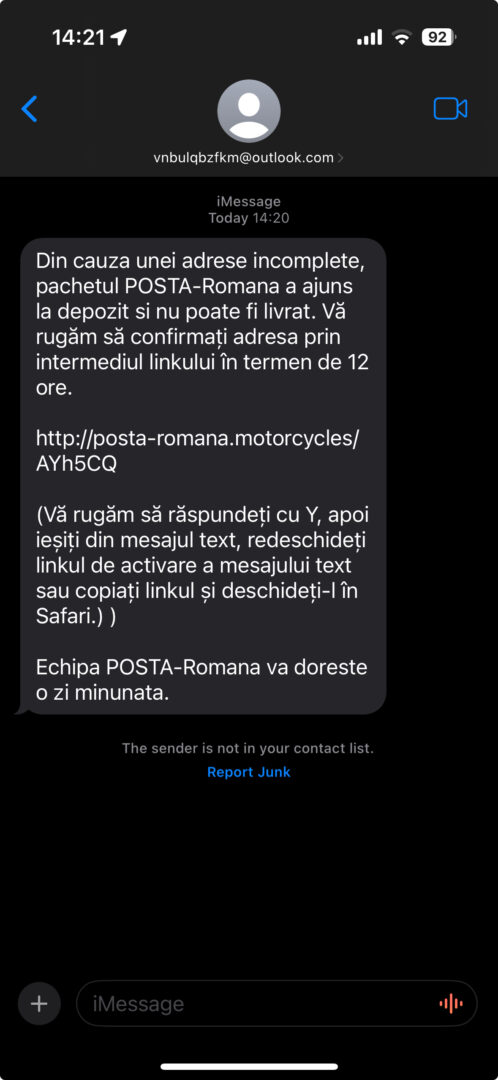 frauda posta romana