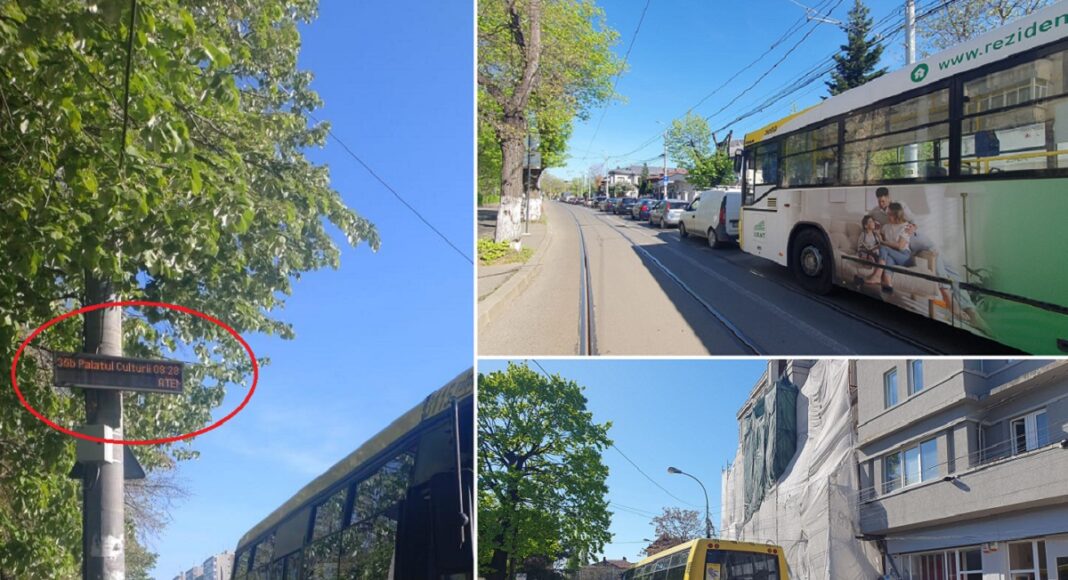 panou informativ trafic autobuze Ploiesti