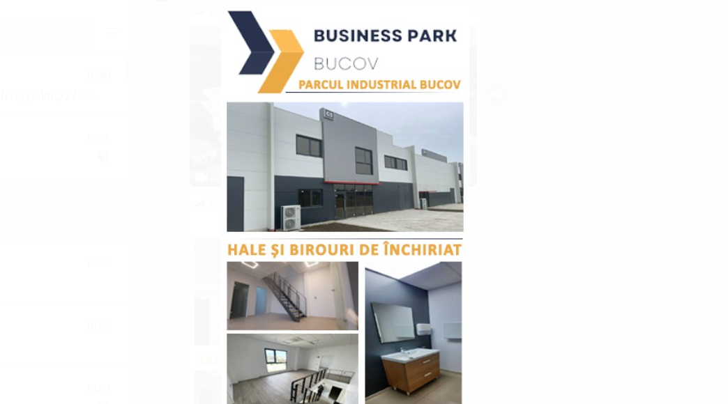 parcul industrial bucov