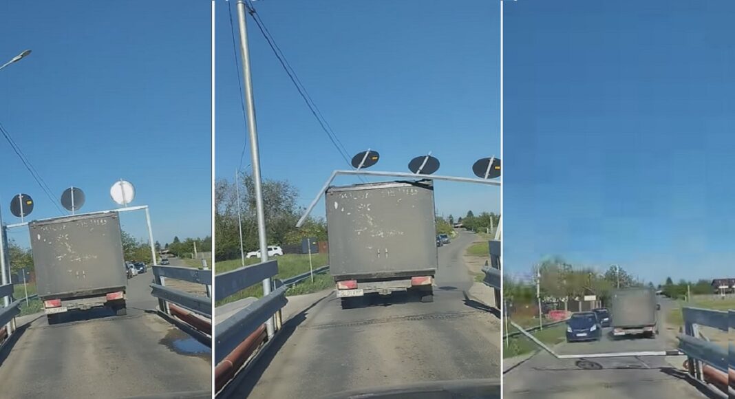 poarta gabarit rupta pod pantazi