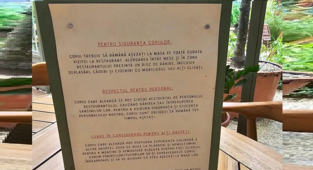 anunt copii la masa