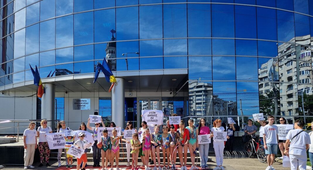 protest gimnastica ritmica csm ploiesti