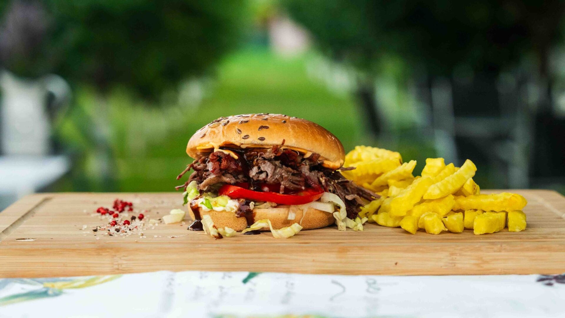 burger pulled pork