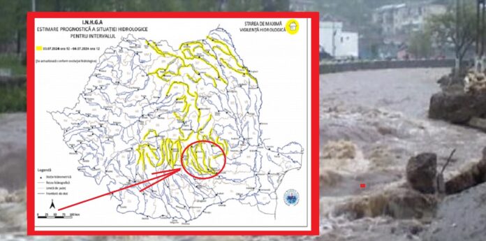 cod galben de inundații