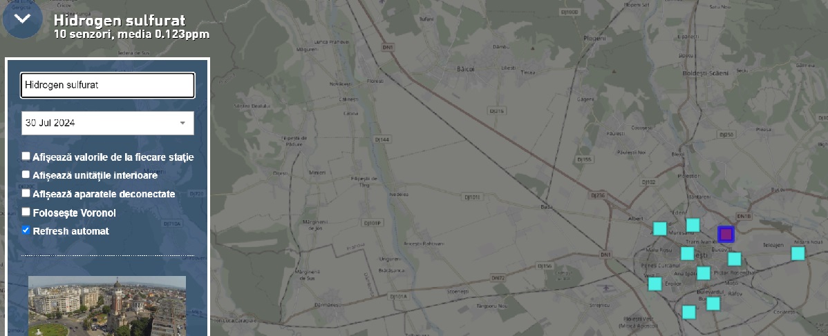 harta poluare Ploiești