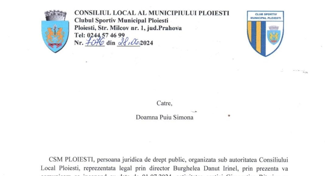 instiintare simona puiu suspendare gimnastica mic