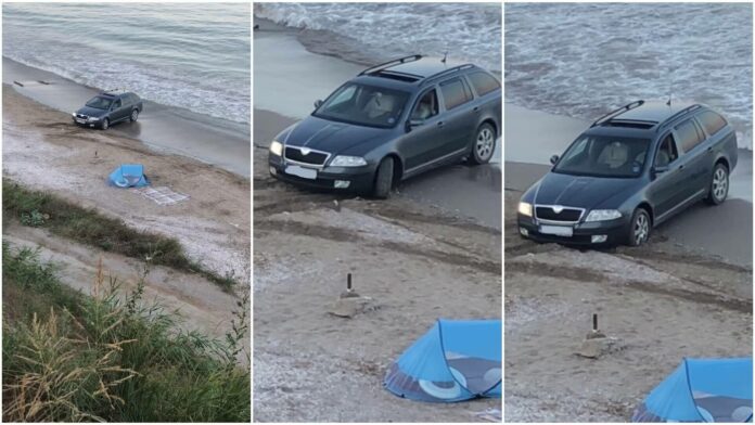 masina impotmolita plaja constanta