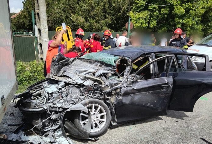 masina avariata accident dn72