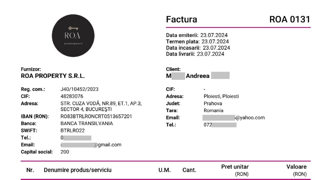 factura roa