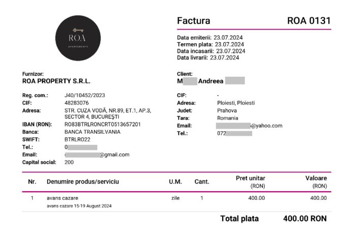 factura roa