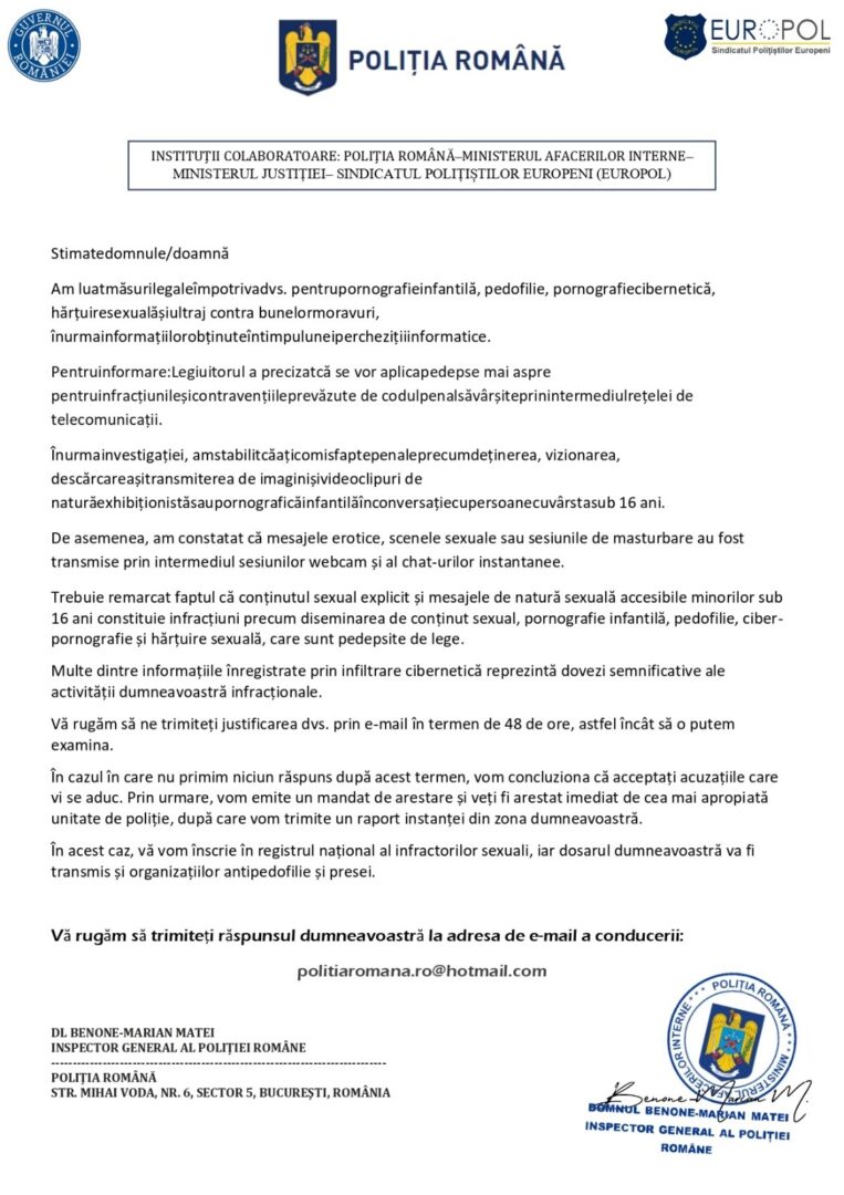 frauda politie
