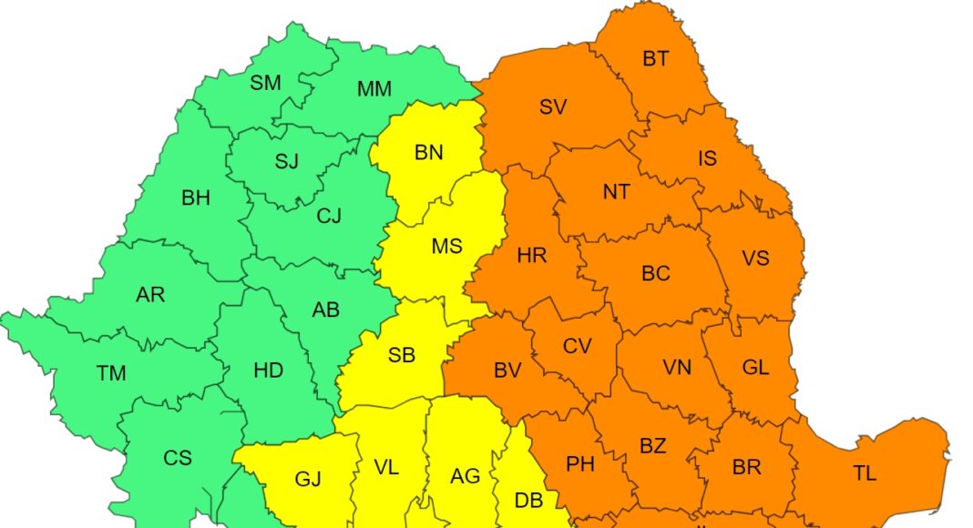 cod portocaliu meteo