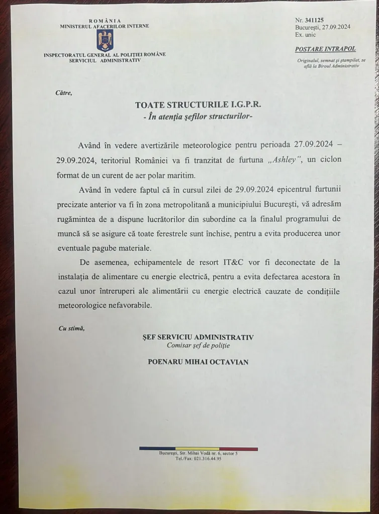 inundatii document politie