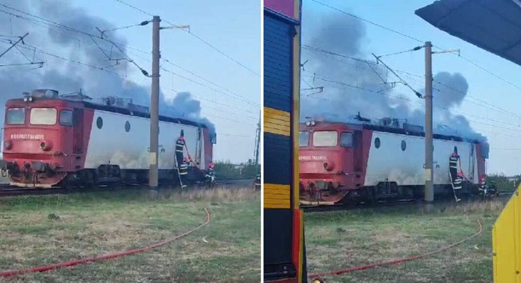 incendiu locomotiva