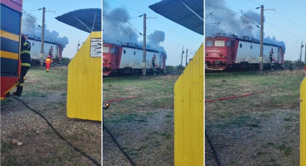 incendiu locomotiva