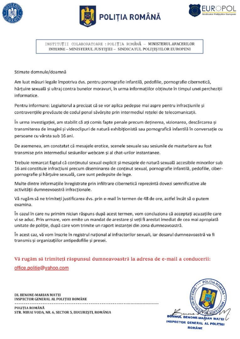 email inselator politie