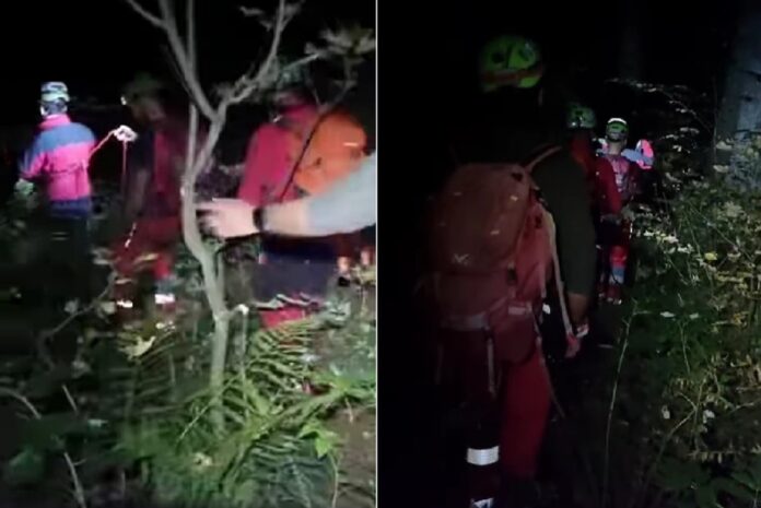 turisti blocati pe munte