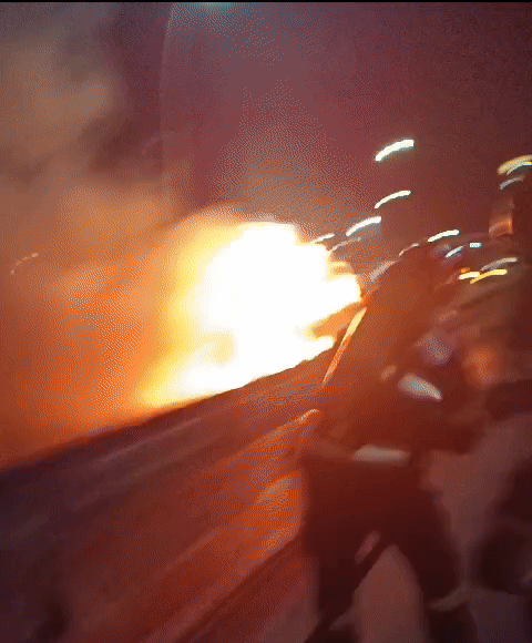 incendiu auto blejoi