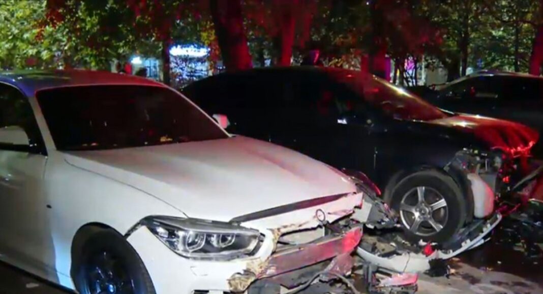 masina avariata accident noaptea