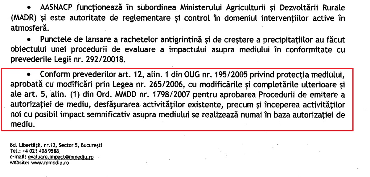 cadru legal autorizatie mediu