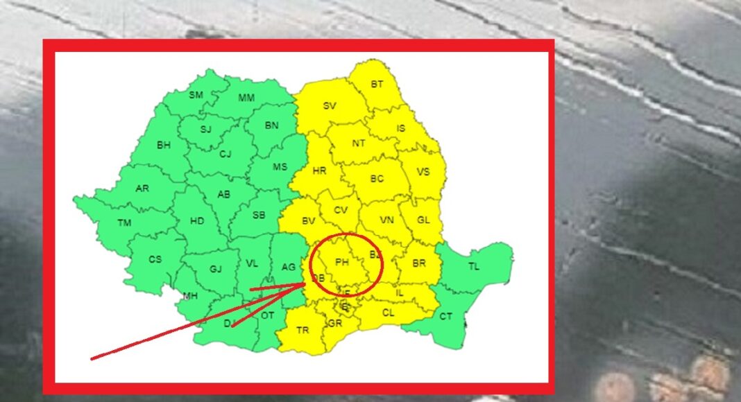 atenționare cod galben ploi