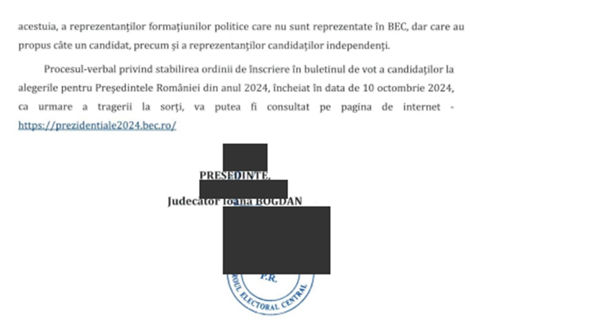 comunicat alegeri