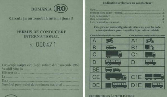permis international conducere