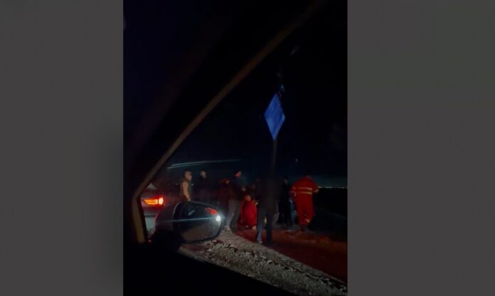 accident giratoriu suspendat blejoi