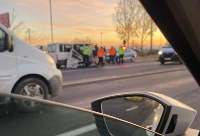 Accident DN1, zona Păulești