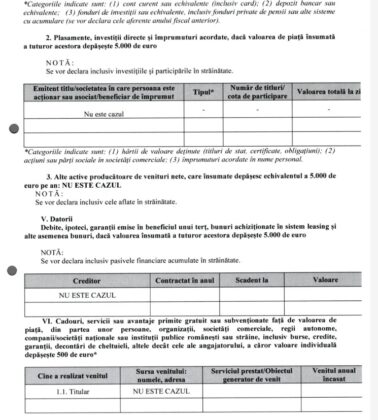 declaratie avere calin georgescu