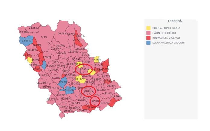 harta alegeri voturi
