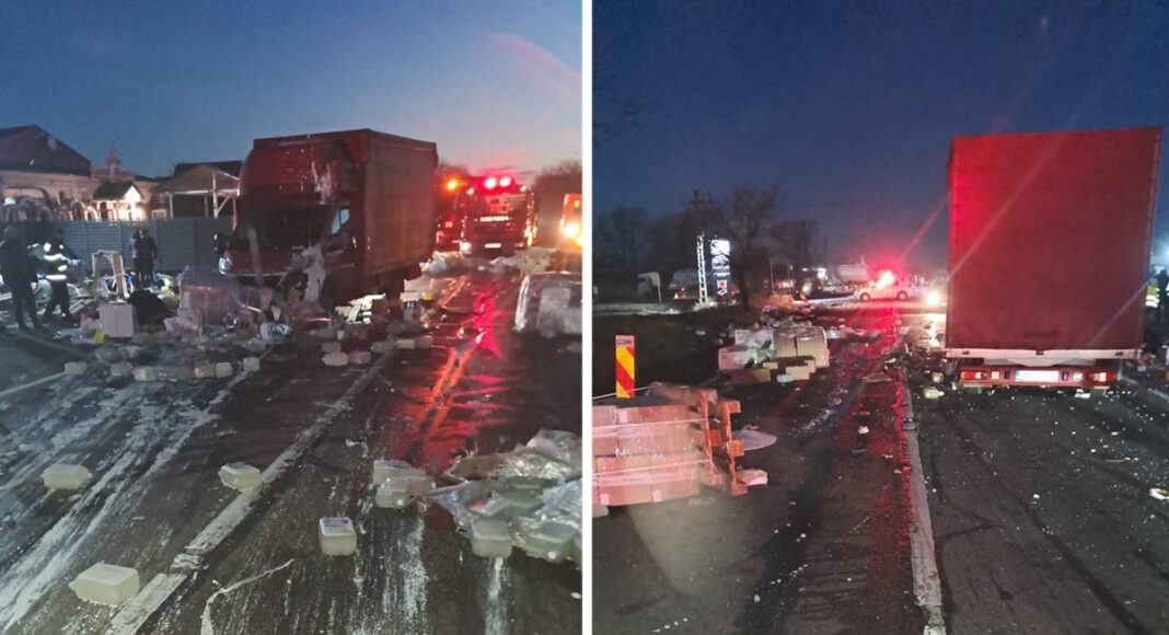 accident tir merei