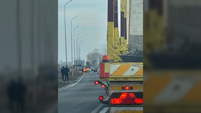 incendiu masina