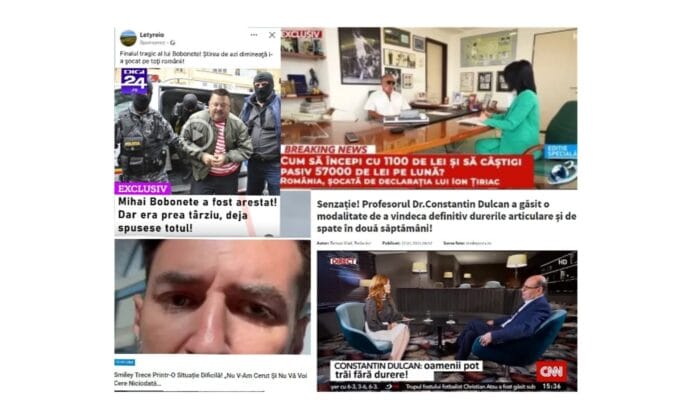 Marile site-uri din Romania folosite pentru campanii publicitare de fake news si phishing Marile site-uri din Romania folosite pentru campanii publicitare de fake news si phishing