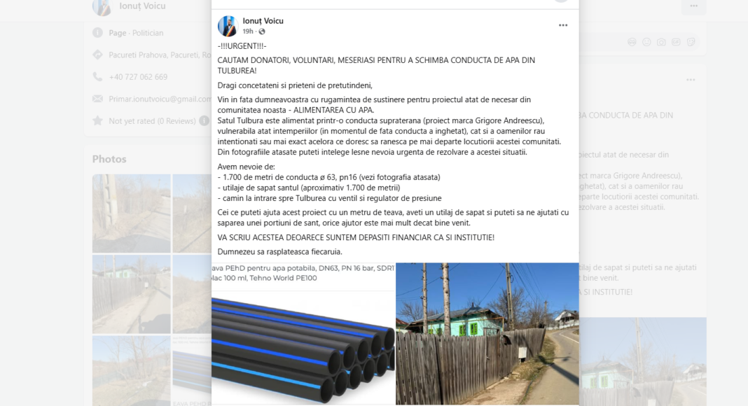 apel facebook primar pacureti