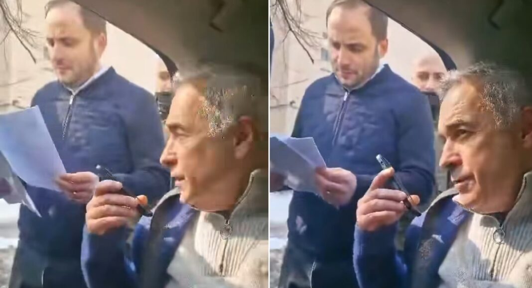 calin georgescu in masina