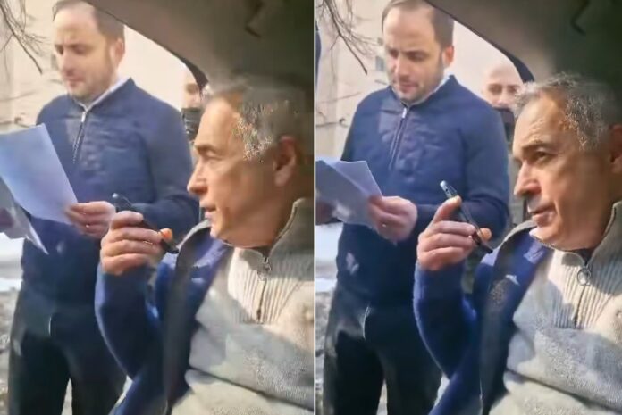 calin georgescu in masina