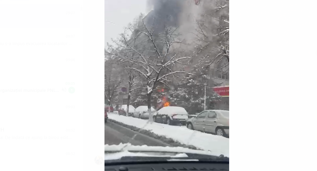 incendiu bloc ploiesti