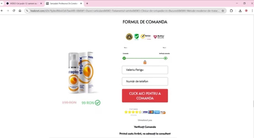 reclama produs fake