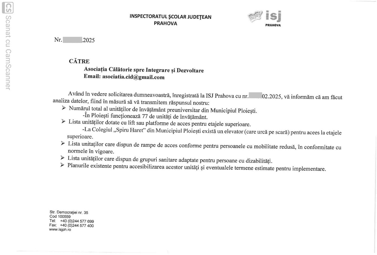 raspuns isj prahova