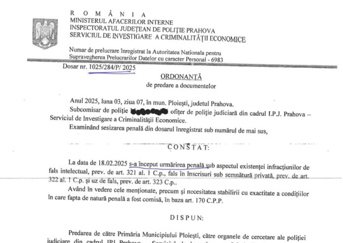 urmarire penala tce ploiesti