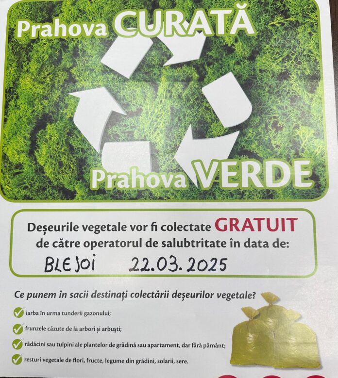anunt colectare vegetale blejoi