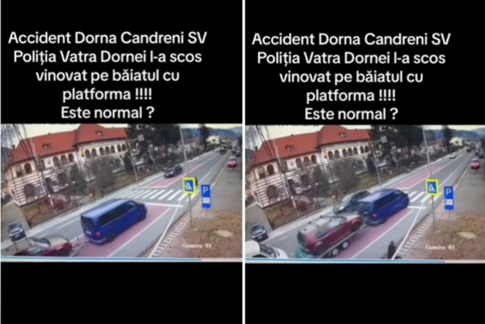 accident auto platforma trecere de pietoni
