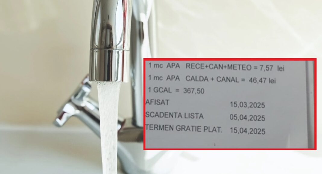 apa caldă calcul